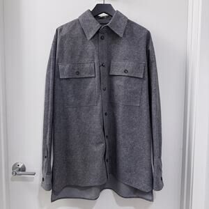 🔥 Bottega Veneta Lambskin Leather Overshirt 48 NWT